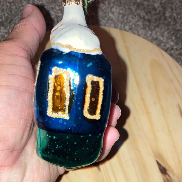 Kris Kringle Haus Hand Blown Glass Festive Choo Choo Train Ornament New - Picture 6 of 7